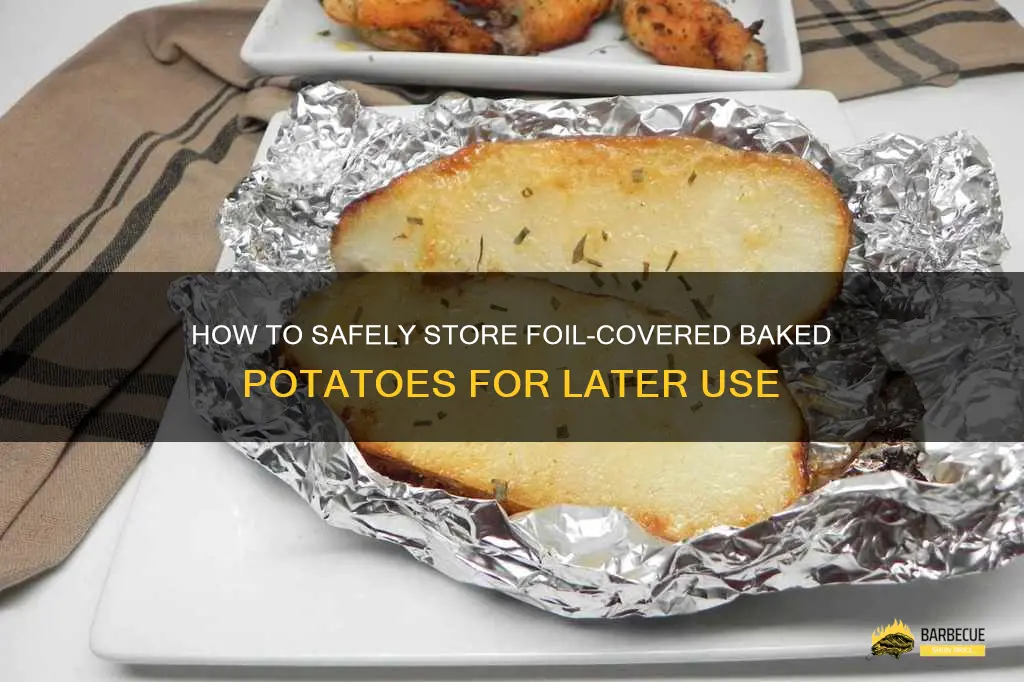 can I put my foil covered baked potatoes