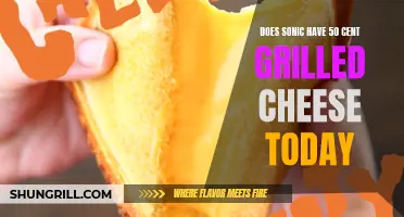 Indulge in Sonic's Delectable 50 Cent Grilled Cheese Today!