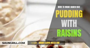 How To Create A Delicious Baked Rice Pudding With Raisins | ShunGrill